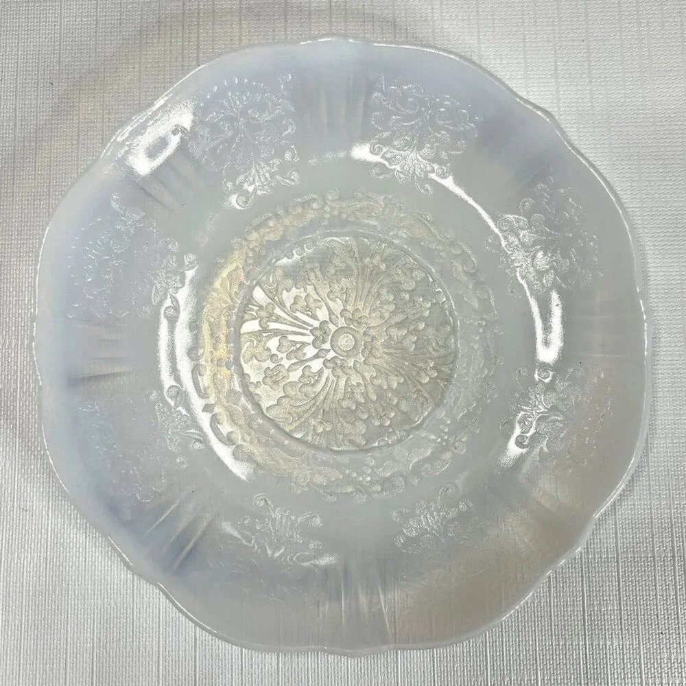 Macbeth Evans American Sweetheart Opalescent Monax Depression Glass Cup Saucer